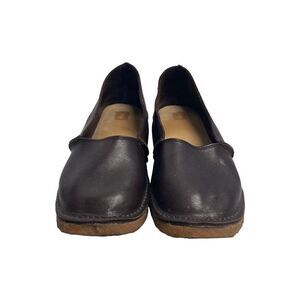Baffin Pur Provence Women's Brown‎ Leather Slip-on Comfort Loafer Shoes Size 8